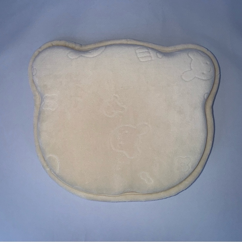 “King Kids” Newborn Baby Head Shaping Pillow Apricot 3-12 Months Memory Foam NWT